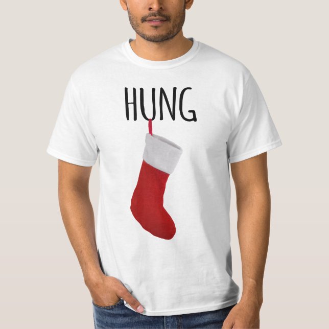 Funny Manar jul Stocking Hung T-Shirt (Framsida)
