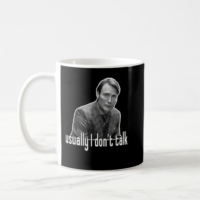 Funny Manar Mads Influential Mikkelsen Gift Music  Kaffemugg (Vänster)