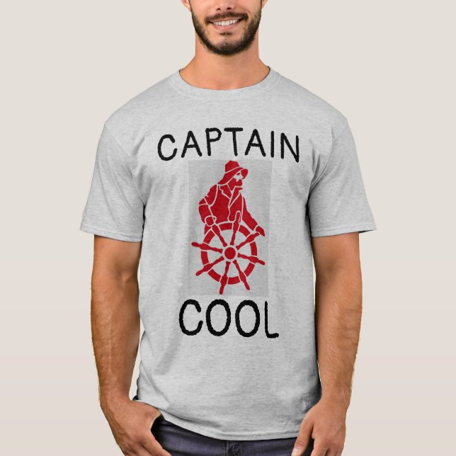 Funny Manar-Shirts, CAPTAIN COOLA T Shirt (Framsida)