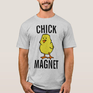FUNNY MANAR-SHIRTS, CHICK MAGNET T SHIRT