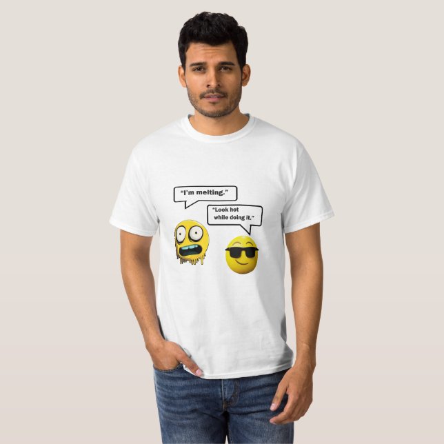 Funny Manar's Emoji T-Shirt (Hel framsida)