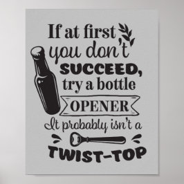 Funny Mancave ord art Poster