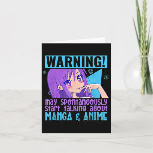 Funny Manga Anime Älskare Otaku Weeb Quote Anime G Kort