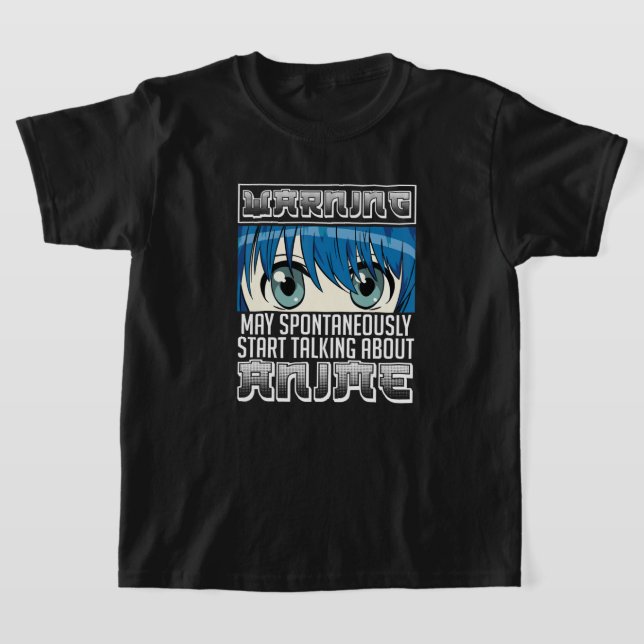 Funny Manga Character Otaku Yandere Cosplay Senpai T Shirt (Laydown)