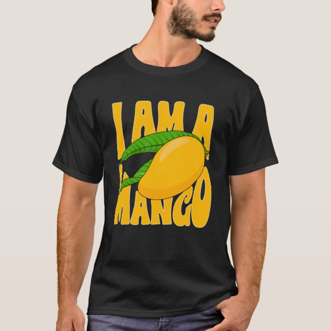 Funny Mango Fruit - Jag är en Mango Pullover Hoodi T Shirt (Framsida)