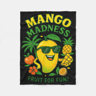 Funny Mango Fruit Mangoes Summer Vacation For Kids Fleecefilt