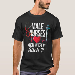 Funny manlig sjuksköterska eller mord på sjukhus F T Shirt