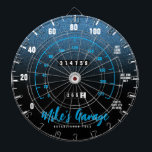 Funny Manly Car Odometer Speedometer Blue Glitter Darttavla<br><div class="desc">Inget säger stift för garaget som den här roliga ritytan,  designad i stil på en åkande vägmätare/hastighetsmätare. Anpassa till namn,  etableringsdatum,  memorandum och/eller catchfraser! Design © W.H. Sim. Se mer på zazzle.com/wordsofwhimsy</div>