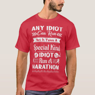 Funny Marathon Art För manar kvinnor Marathoner Ru T Shirt