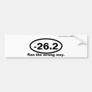 Funny Marathon Bildekal