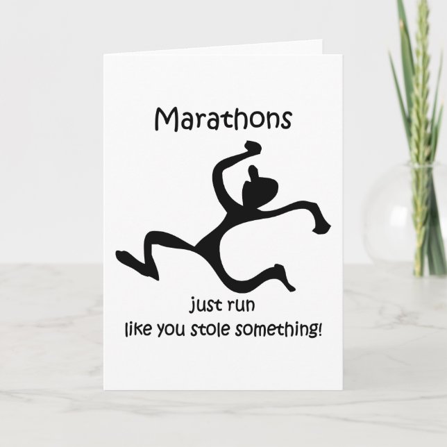 Funny marathon kort (Framsida)