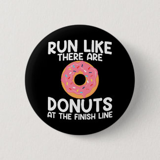 Funny Marathon Running Donut HalMarathon Knapp