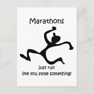 Funny marathon vykort
