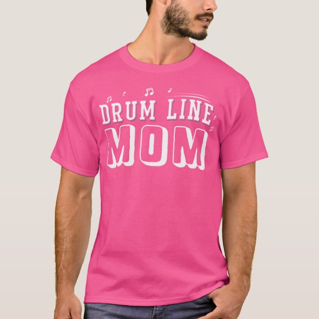 Funny Marching Band T Shirts Drum Line Mamma Percu (Framsida)
