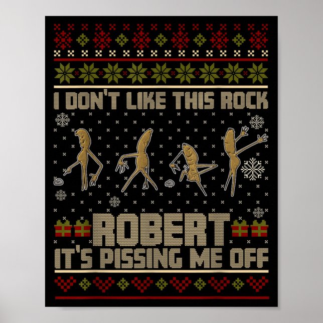 Funny Marcus The Worm I Don't Like This Rock Ugly  Poster (Framsidan)