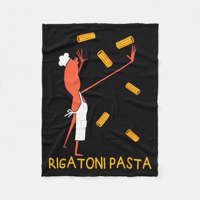Funny Marcus The Worm Rigatoni Pasta  Fleecefilt (Framsidan)