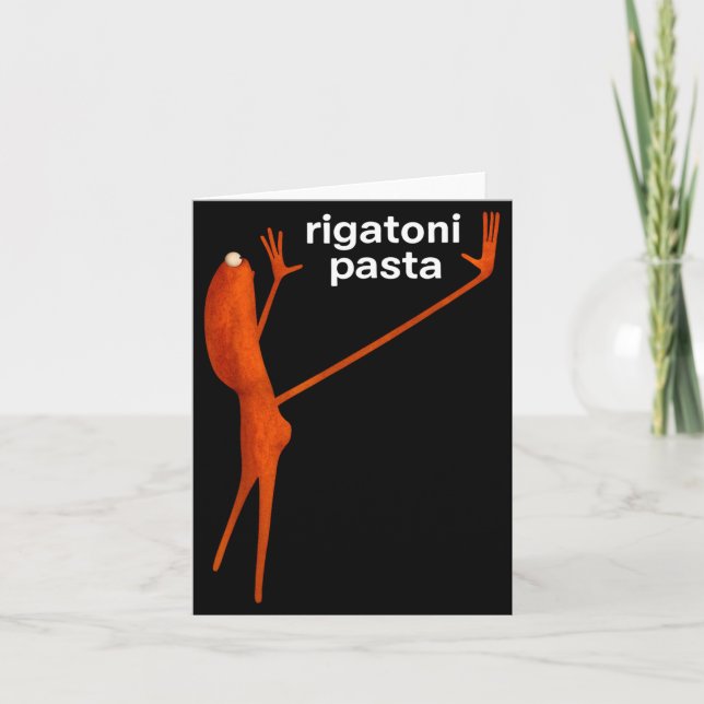 Funny Marcus The Worm Rigatoni Pasta Viral Meme  Kort (Framsida)