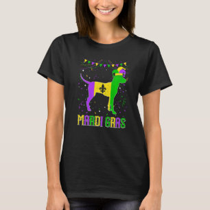 Funny Mardi Gras Dalmatian Hund Pappa Mamma Mardi T Shirt