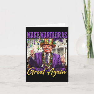 Funny Mardi Gras Donald Trump Mardi Gras American Kort