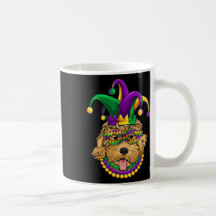 Funny Mardi Gras Hund Apparel Kaffemugg