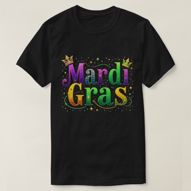 Funny Mardi Gras Parad Carnival Manar Women T Shirt (Design framsida)