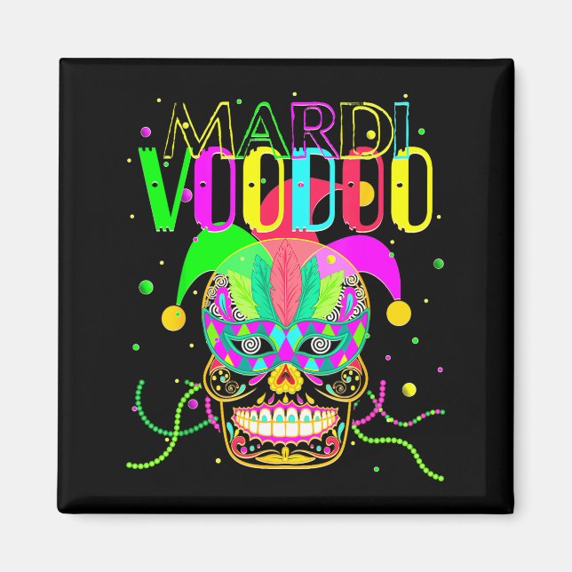 Funny Mardi Gras Shirt New Orleans Shirts Mardi Gr Magnet (Framsidan)