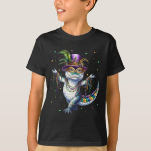 Funny Mardigator Mardi Gras Alligator Dancing Carn T Shirt