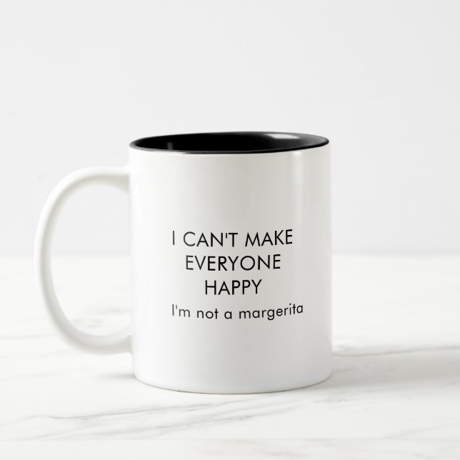 Funny Margarita Coffee Mug Två-Tonad Mugg (Vänster)