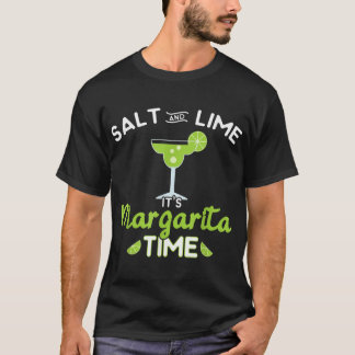 Funny Margarita Salt & Lime Det är Margarita Time T Shirt