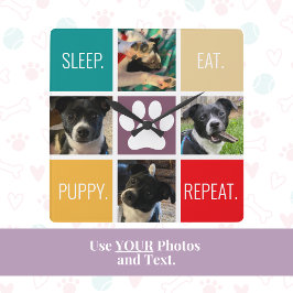 Funny marijuant viloläge Upprepa doggen Lover-färg Fyrkantig Klocka