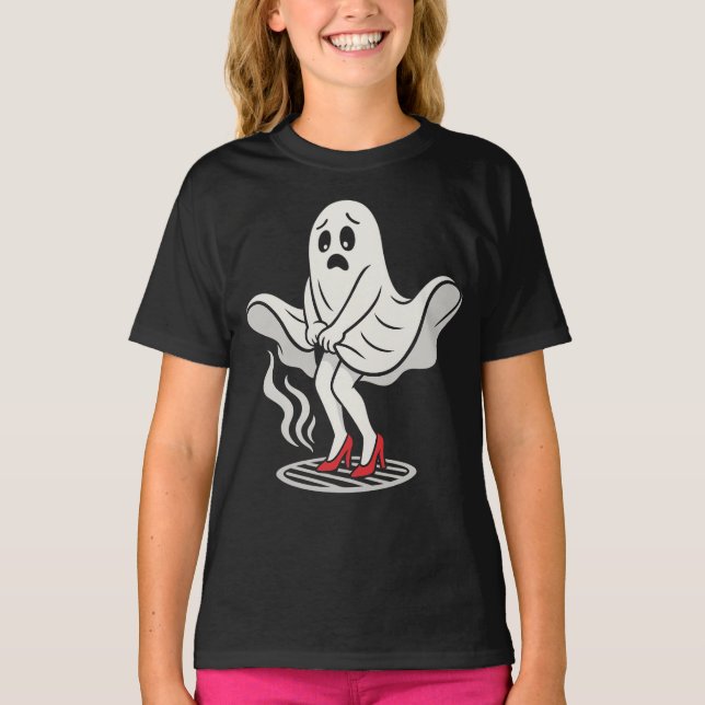 Funny Marilyn Monboo Ghost Halloween Parody Shirt T Shirt (Framsida)