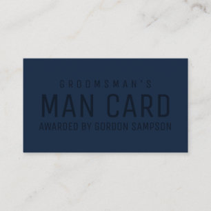 Funny marin Bröllop Groomsman Frieri Man Card Visitkort