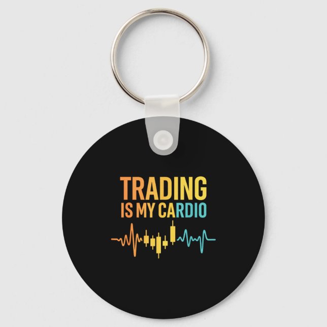 Funny Market For Trader Dad, Trading Quotes Stocks Nyckelring (Framsida)
