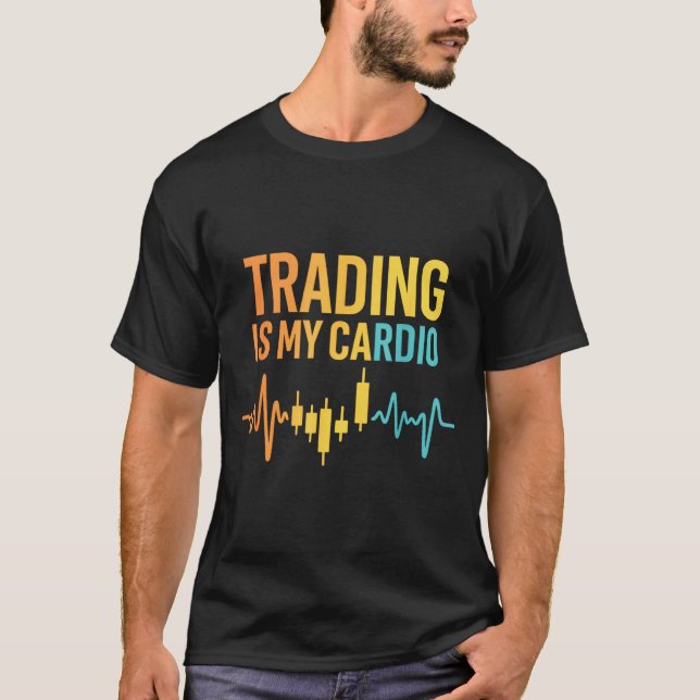 Funny Market For Trader Dad, Trading Quotes Stocks T Shirt (Framsida)