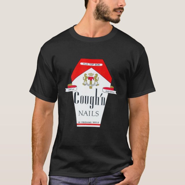 Funny Marlbro Cigarette Quit Smoking T Shirt (Framsida)