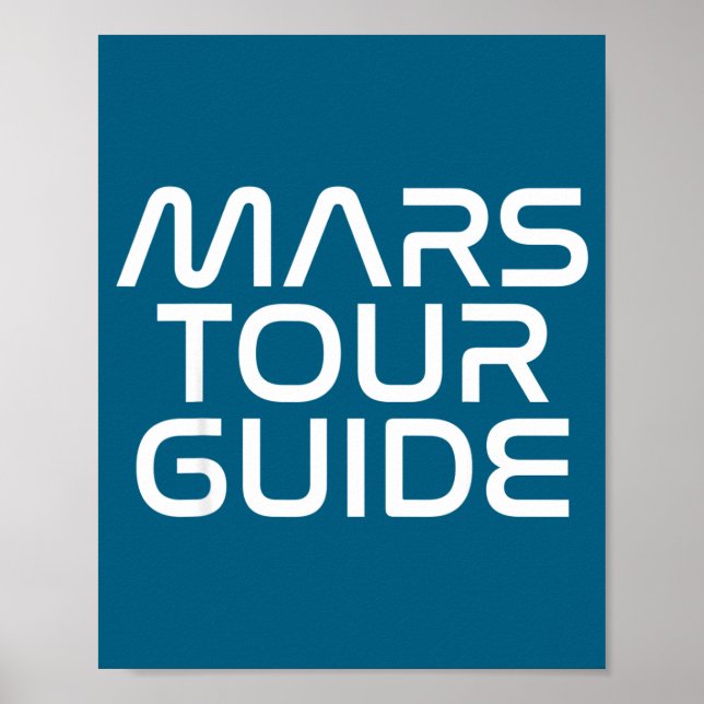 Funny Mars Birthday Gift Mens Womens Joke Quote Da Poster (Framsidan)