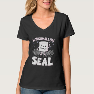Funny Marshmallow Seal Pun - Vatten Animals Costum T Shirt