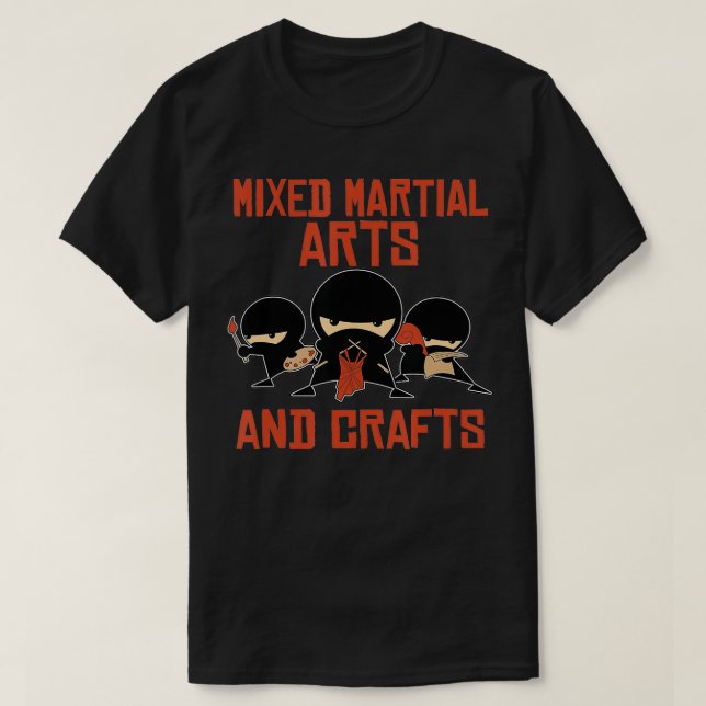 Funny Martial Arts Crafts BJJ Karate Kung fu Gift T Shirt (Design framsida)