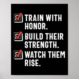Funny martial Arts Teacher Karate Instructor Sense Poster