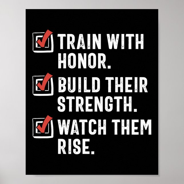 Funny martial Arts Teacher Karate Instructor Sense Poster (Framsidan)