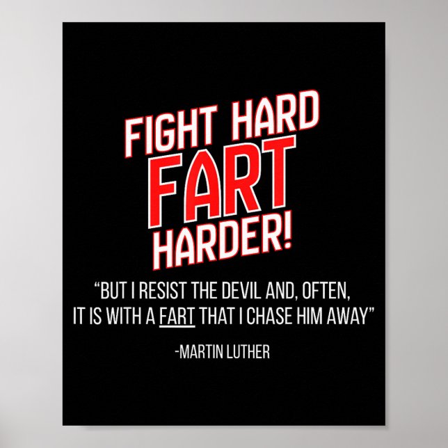 Funny Martin Luther Reformation Quote  Poster (Framsidan)