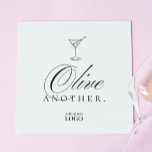 Funny Martini Olive Pub Restaurant Cocktail Pappersservett<br><div class="desc">Funny Martini Olive Pub Restaurant Cocktail Napkins</div>