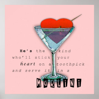 Funny Martini Poster offert