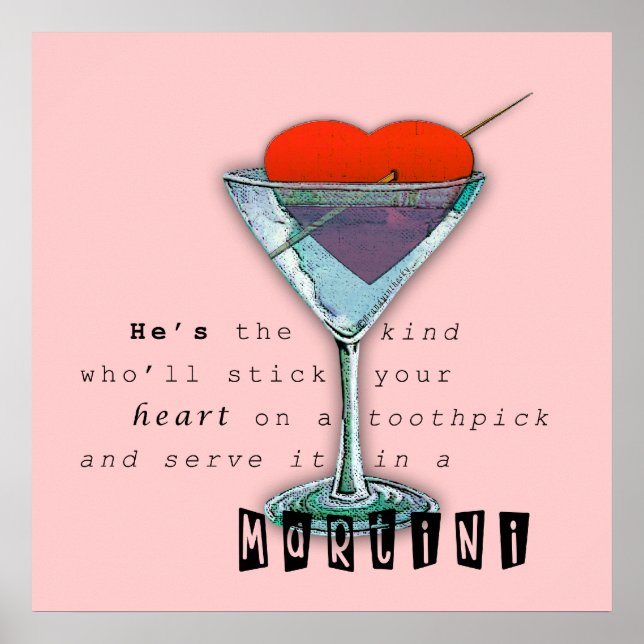 Funny Martini Poster offert (Framsidan)
