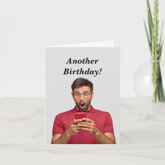 Funny Masculine Birthday Age Humor Kort