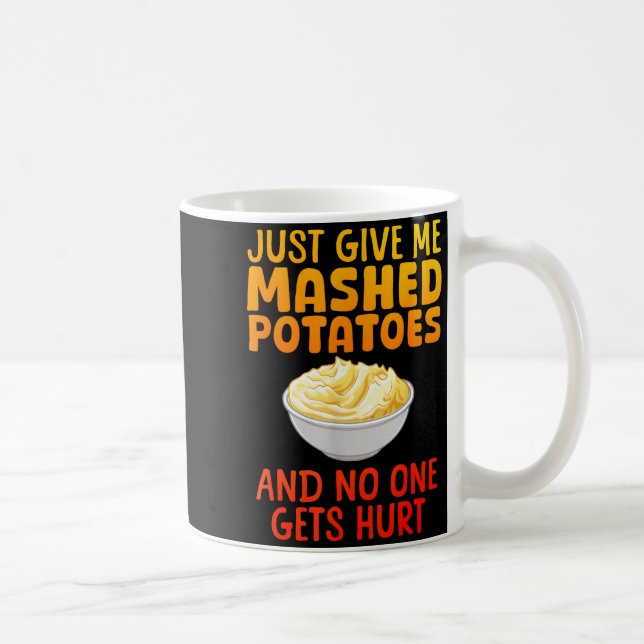 Funny Mashed Tato Design For Men Women Mash Mashed Kaffemugg (Höger)