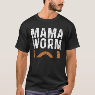 Funny Mask-design för Mamma Women Earthworm Grunti T Shirt