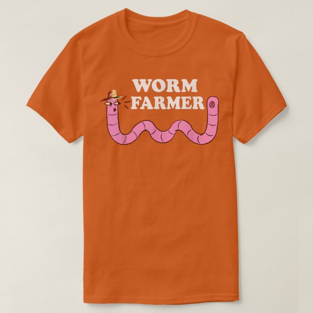 Funny Mask Farmer  Mask Farm Red Wiggler T Shirt (Design framsida)