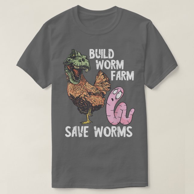 Funny Mask-jordbrukare Bygger Mask Farm Dino Chick T Shirt (Design framsida)