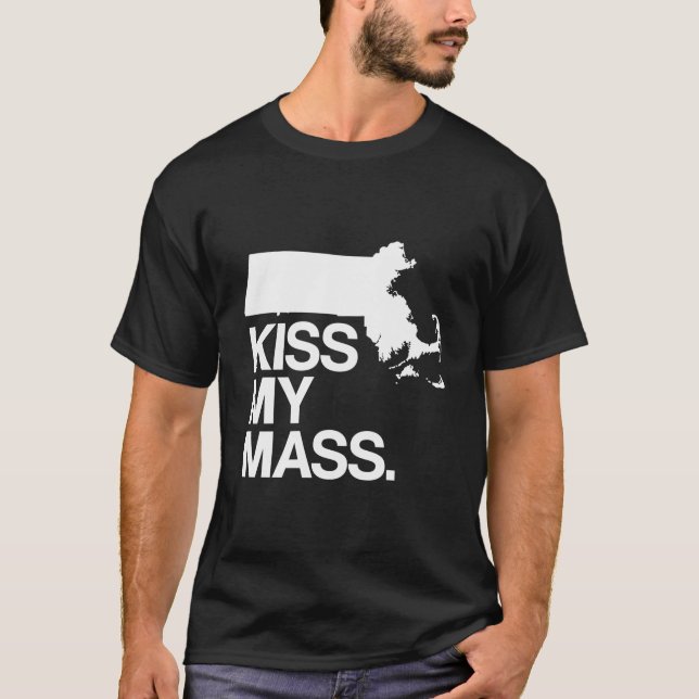 Funny Massachusetts Slogan State Karta T Shirt (Framsida)